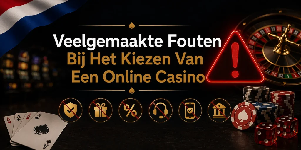 Veelgemaakte Fouten Bij Het Kiezen Van Een Online Casino