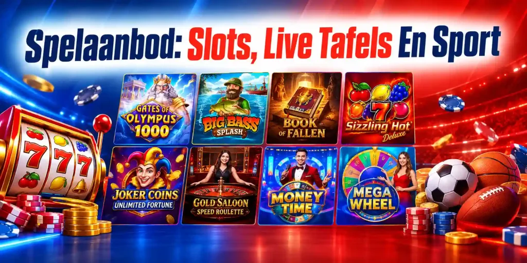 Spelaanbod Slots, Live Tafels En Sport
