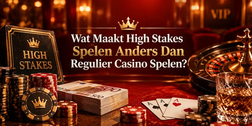Wat Maakt High Stakes Spelen Anders Dan Regulier Casino Spelen?